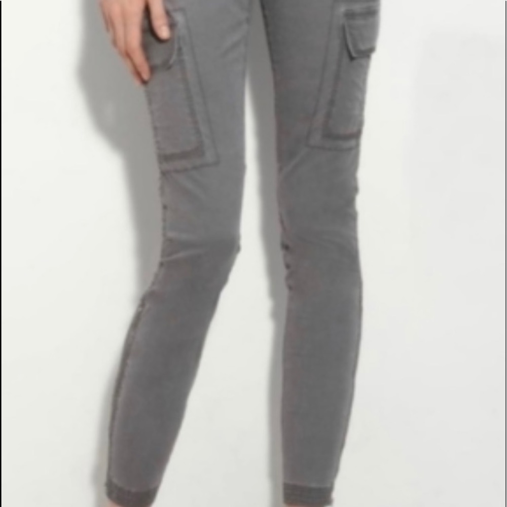 Eileen Fisher Skinny Ankle Zip Cargo Pants Sz 8